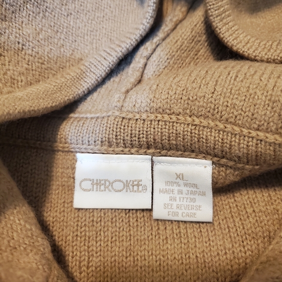 Cherokee 100% wool vintage sweater jacket! Size XL. - Picture 7 of 7